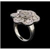 Image 4 : 14KT White Gold 2.02 ctw Diamond Ring