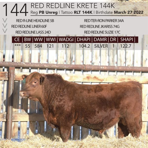 RED REDLINE KRETE 144K