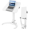 Image 1 : Primecables - full folding height adjustable mobile table - white (Amazon Returns)