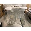 Image 2 : Group of assorted empty clear jars (Amazon Returns)