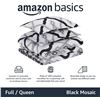 Image 3 : 7-Piece Reversible Microfiber Comforter Bed-in-A-Bag - Full/Queen, Black Mosaic