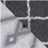 Image 4 : 7-Piece Reversible Microfiber Comforter Bed-in-A-Bag - Full/Queen, Black Mosaic