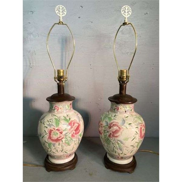 Pair Of Ceramic Table Lamps