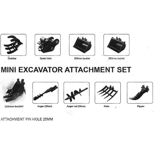 2024 Lanty Excavator Attachments-Unused
