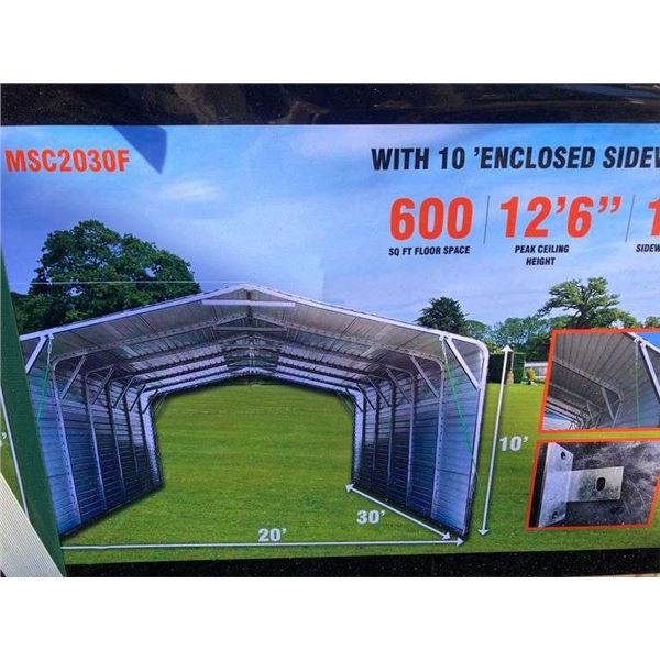 2023 Diggit 20'x30' Metal Garage Carport Shed-Unused