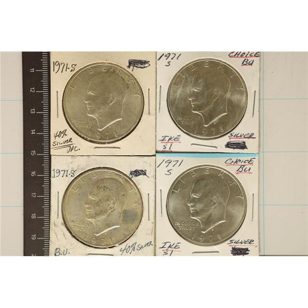 4-1971-S  40% SILVER IKE SILVER DOLLARS