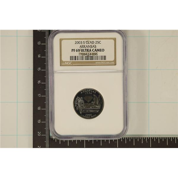 2003-S ARKANSAS QUARTER NGC PF69 ULTRA CAMEO