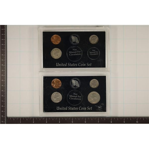 2 US COIN SETS: 1975 PENNY, NICKEL & DIME AND