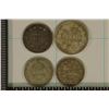 4 FINLAND SILVER PENNIA COINS:1894 & 2-1916 TWENTY
