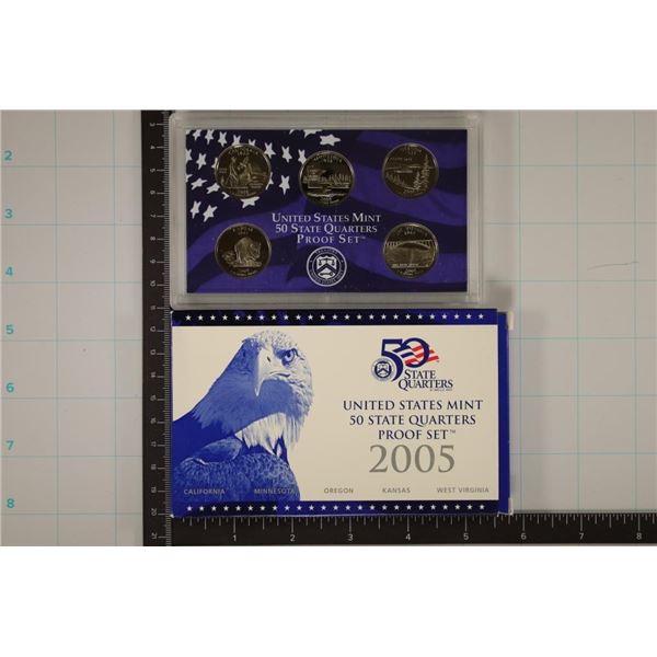 2005 US 50 STATE QUARTERS PROOF SET