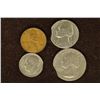 Image 1 : ERRORS: 4 US CLIPPED EDGE ERROR COINS: 1941
