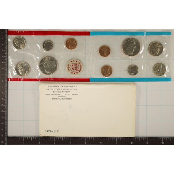 1971 US MINT SET (UNC) P/D/S (WITH ENVELOPE)