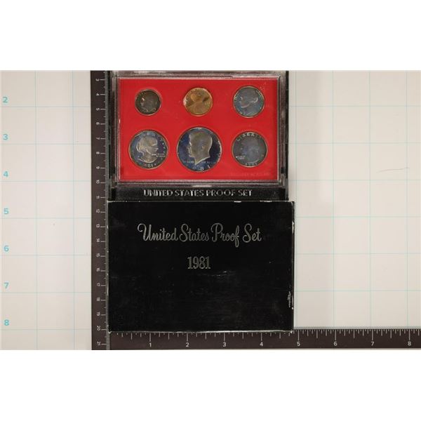 1981 US PROOF SET (WITH BOX)