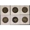 Image 2 : 6 PROOF JFK HALF DOLLARS: 1971-S, 2-1977-S, 1988-S