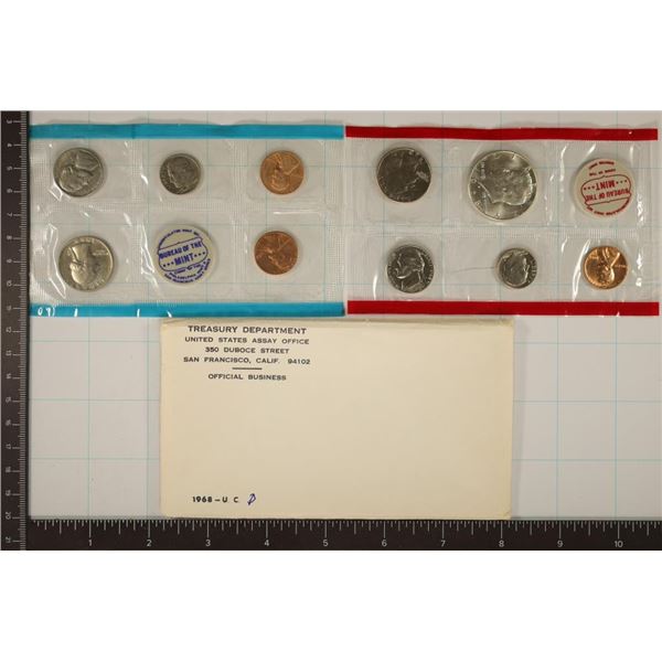 1968 US MINT SET (UNC) P/D/S (WITH ENVELOPE)
