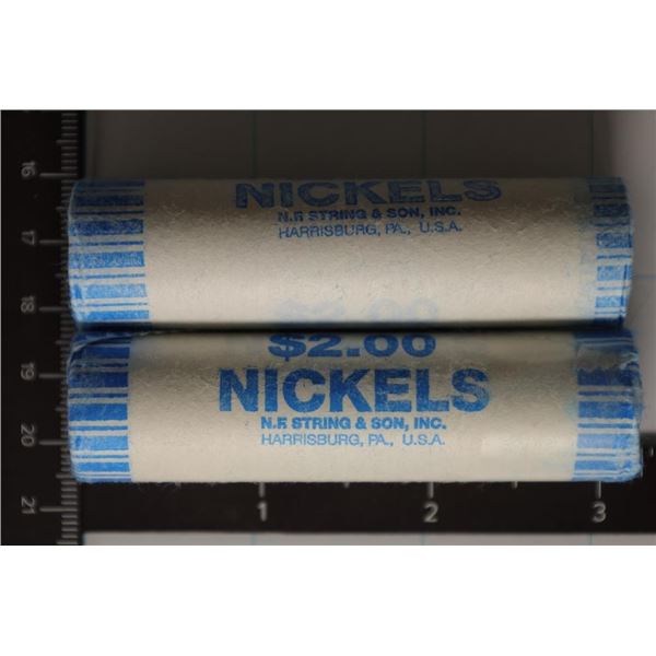 2 SOLID DATE ROLLS OF 2003-P  JEFFERSON NICKELS