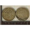 Image 1 : 1941 & 1943 GREAT BRITIAN SILVER 2 SHILLINGS