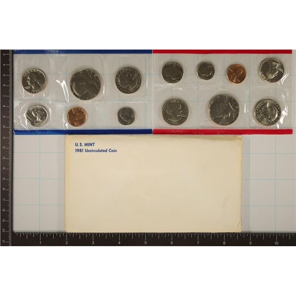 1981 US MINT SET (UNC) P/D/S (WITH ENVELOPE)