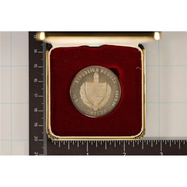 1980 CUBA SILVER 10 CENTAVOS .5781 OZ. ASW