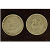 Image 1 : 2-1890 CHINA SILVER 10 FEN COINS .1424 OZ. ASW