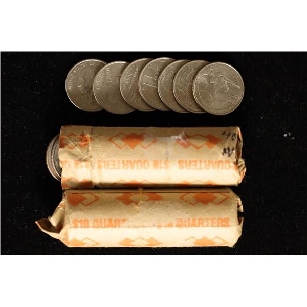 2 ROLLS OF US QUARTERS: 60 WASHINGTON QUARTERS