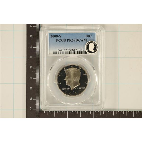 2008-S KENNEDY HALF DOLLAR PCGS PR69 DCAM