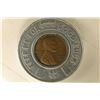 Image 1 : ENCASED 1950-D LINCOLN WHEAT CENT. "KEEP ME FOR