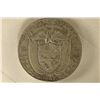 Image 1 : 1947 PANAMA SILVER 1/2 BALBOA .3617 OZ. ASW