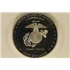 Image 2 : 2005-P US PROOF SILVER DOLLAR "MARINES" IN HARD