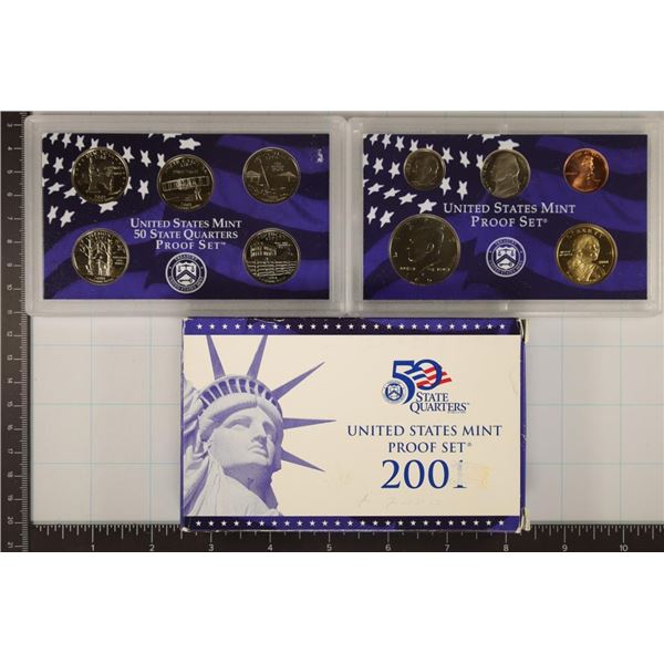 2001 US PROOF SET (WITH BOX)