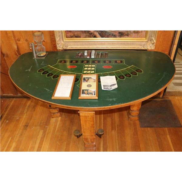 Vintage Gaff Gaming Table