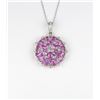 Image 1 : Brilliant Vivid Pink Sapphire & Diamond