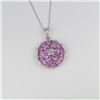 Image 2 : Brilliant Vivid Pink Sapphire & Diamond