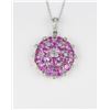 Image 4 : Brilliant Vivid Pink Sapphire & Diamond