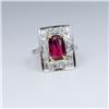 Image 2 : Exquisite Antique Ruby & Diamond Ring