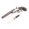 Image 8 : Belgian Double Barrel Pistol & Knife Set .44 Cal.