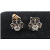 Image 3 : Vintage Diamond Floral Earrings