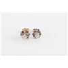 Image 4 : Vintage Diamond Floral Earrings