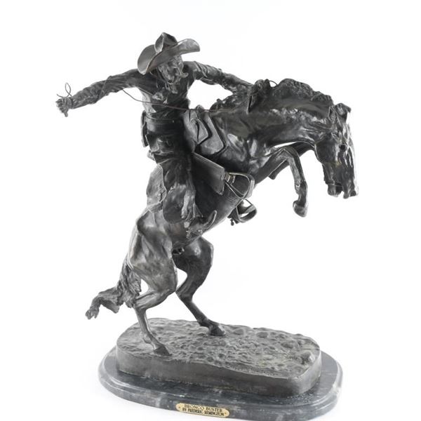 Bronco Buster Remington Bronze