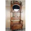 Image 2 : Hall Tree Chair with Mirror