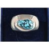 Image 1 : Mens Turquoise & Sterling Ring Set