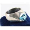 Image 2 : Mens Turquoise & Sterling Ring Set
