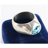 Image 3 : Mens Turquoise & Sterling Ring Set