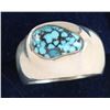 Image 5 : Mens Turquoise & Sterling Ring Set