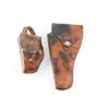 Image 2 : Lot of 2 Tooled Holsters