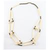 American Indian Two Strand Elk Tooth Necklace