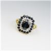 Image 2 : Elegant Blue Sapphire and Diamond Ring
