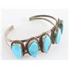 Image 2 : Navajo 5 Stone Turquoise Cuff