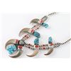 Image 2 : Navajo Bear Claw, Turquoise, and Coral Necklace