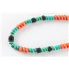 Image 3 : Navajo Coral & Turquoise Beaded Necklace